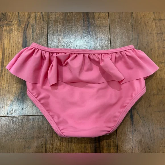 RuffleButts Rosy Sweetheart Ruffle Tie Tankini, 3T - Picture 10 of 14